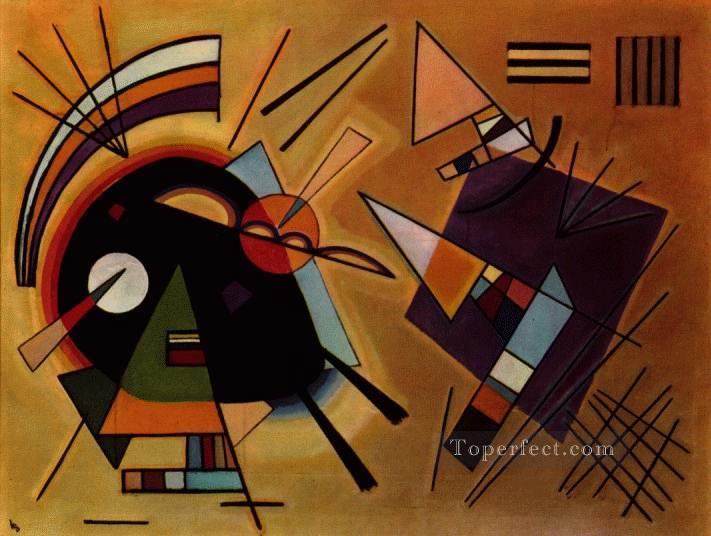 Black and Violet Expressionism abstract art Wassily Kandinsky Oil Paintings